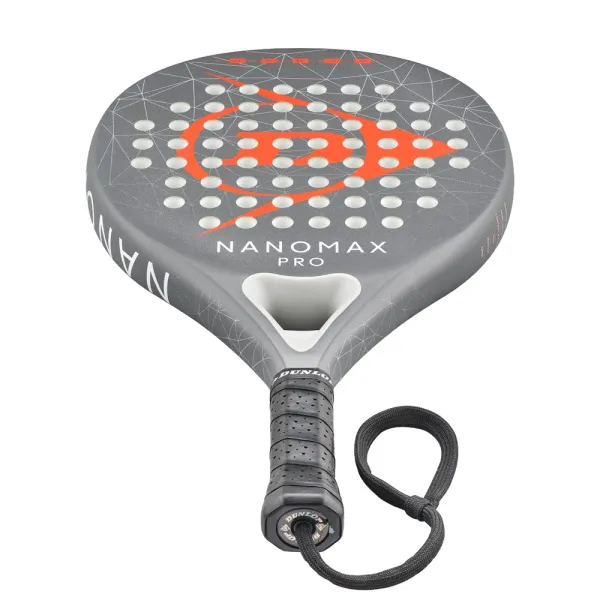 Ракетка для падела Dunlop Nanomax Pro, 10370739, для профессионалов, карбон,серо-оранжевый за 17&nbsp;248.20 ₽ в Иркутске