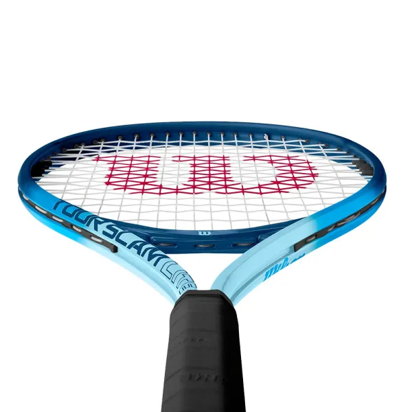 Ракетка б/т Wilson Tour Slam Lite Gr2, WR199010U2,для любит, алюминий, со струнами, сине-голубая за 6&nbsp;358 ₽ в Иркутске
