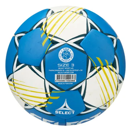 Мяч ганд. SELECT HB FORCE DB V25, 1622858205, Senior (р.3), EHF Appr,ПУ, гибр.сш., сине-белый за 8&nbsp;438.80 ₽ купить в Иркутске