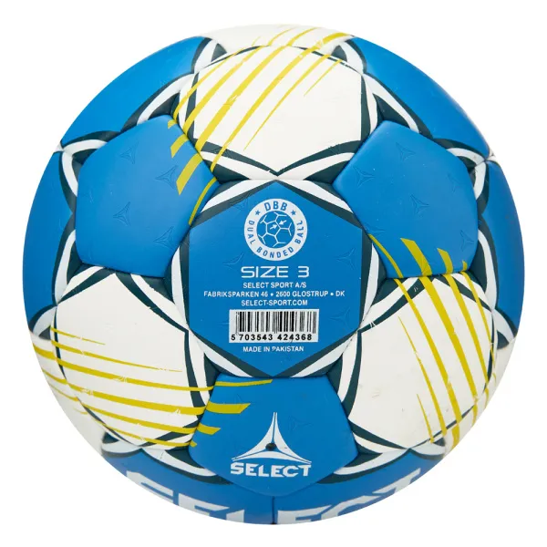 Мяч ганд. SELECT HB FORCE DB V25, 1622858205, Senior (р.3), EHF Appr,ПУ, гибр.сш., сине-белый за 8&nbsp;438.80 ₽ в Иркутске