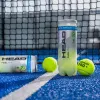 Мяч для падела HEAD Padel Pro+, 540203, уп.3 шт, FIP Approved, войлок,нат.резина,желтый за 933.30 ₽ купить в Иркутске