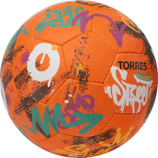 Мяч футб. TORRES Winter Street, F023285, р.5, 32 пан, рез, 4 подкл. слоя, руч. сшив,оранж-мультик. за 2&nbsp;713.20 ₽ в Иркутске