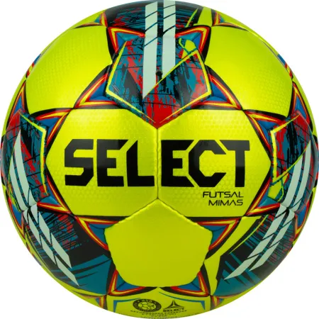Мяч футзал. SELECT Futsal Mimas, 1053460550, р.4,FIFA Basic, 32 пан, гл.ПУ, руч.сш, жел-сине-красный за 6&nbsp;303.60 ₽ купить в Иркутске