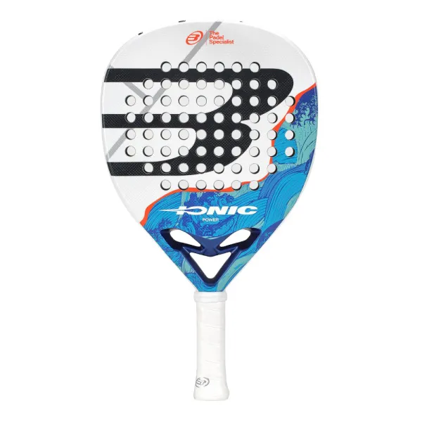 Ракетка для падела BULLPADEL Ionic Power 26, 494411, для продв. игроков, стекловолокно, сине-белый за 28&nbsp;944.20 ₽ в Иркутске