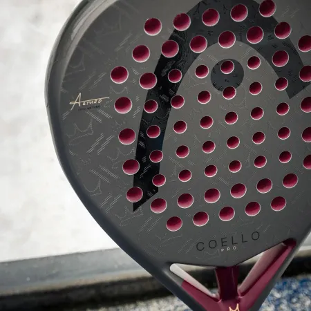 Ракетка для падела HEAD Coello Pro 2026, 225036, для профессионалов, карбон, коричнево-бордовый за 33&nbsp;619.20 ₽ купить в Иркутске