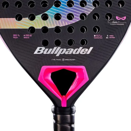 Ракетка для падела BULLPADEL Wonder 27, 497250, для продв.игроков, стекловолокно, карбон, черно-роз за 42&nbsp;969.20 ₽ купить в Иркутске