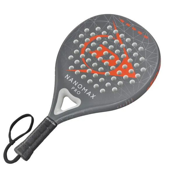 Ракетка для падела Dunlop Nanomax Pro, 10370739, для профессионалов, карбон,серо-оранжевый за 17&nbsp;248.20 ₽ в Иркутске