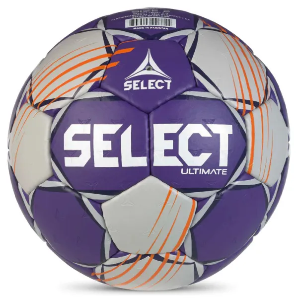 Мяч ганд. SELECT Ultimate Official EHF V24, 1612858999, Senior(р.3), EHF Appr, ПУ, руч.сш, фиол-сер за 15&nbsp;504 ₽ в Иркутске