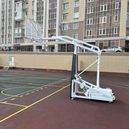 Баскетбольная стойка мобильная складная на пружинах вынос 2,25 м c противовесом ZAVODSPORTA за 530&nbsp;660 ₽ купить в Иркутске