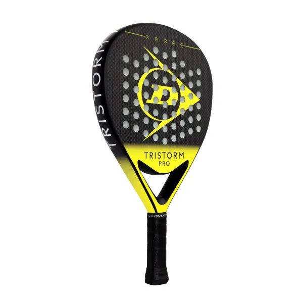 Ракетка для падела Dunlop Tristorm Pro, 10359946, для опытных игроков, графит, черно-желтый за 19&nbsp;643.50 ₽ в Иркутске