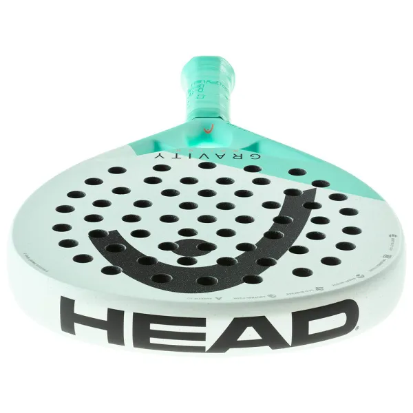 Ракетка для падела HEAD Gravity Motion, 224014, для продвинутых игроков, карбон, бело-бирюзовый за 23&nbsp;604.50 ₽ в Иркутске