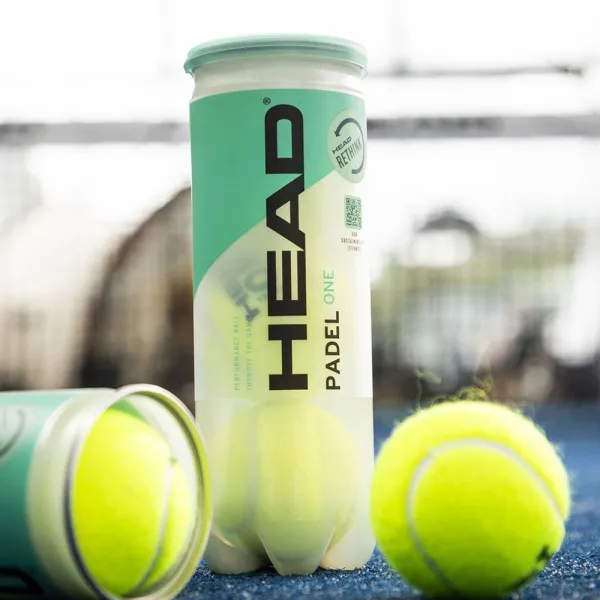 Мяч для падела HEAD Padel One S, 575383, уп.3 шт, FIP Approved, войлок,нат.резина,желтый за 933.30 ₽ в Иркутске