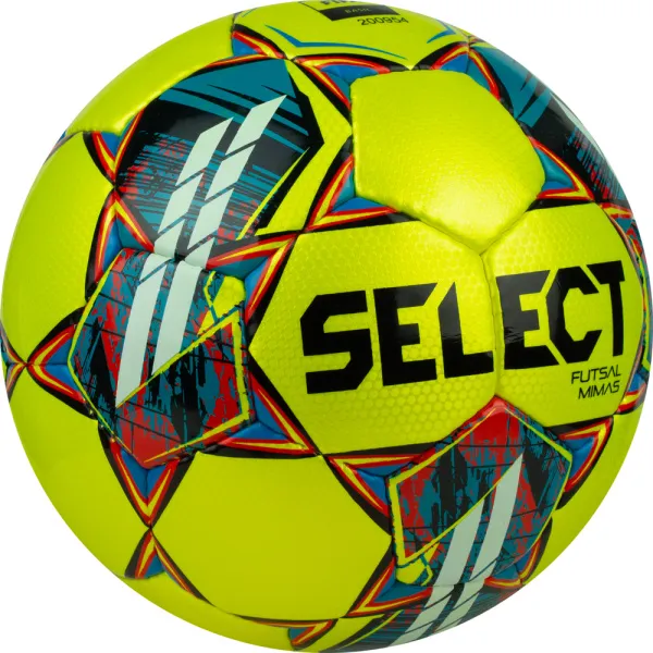 Мяч футзал. SELECT Futsal Mimas, 1053460550, р.4,FIFA Basic, 32 пан, гл.ПУ, руч.сш, жел-сине-красный за 6&nbsp;303.60 ₽ в Иркутске