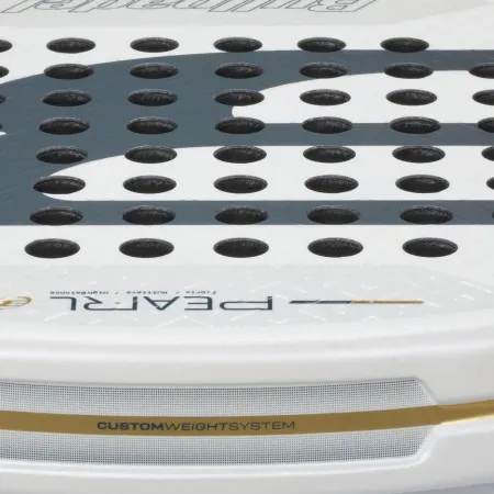 Ракетка для падела BULLPADEL Pearl 26, 493804, для профессионалов, карбон, бело-серый за 35&nbsp;929.50 ₽ купить в Иркутске