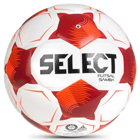 Мяч футзал. SELECT Futsal Samba v26, 1063471008, р.4,FIFA Basic, 32п, ТПУ, гибр.сш, бел-кр-черн за 5&nbsp;618.50 ₽ купить в Иркутске