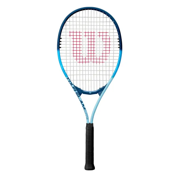 Ракетка б/т Wilson Tour Slam Lite Gr2, WR199010U2,для любит, алюминий, со струнами, сине-голубая за 6&nbsp;358 ₽ в Иркутске