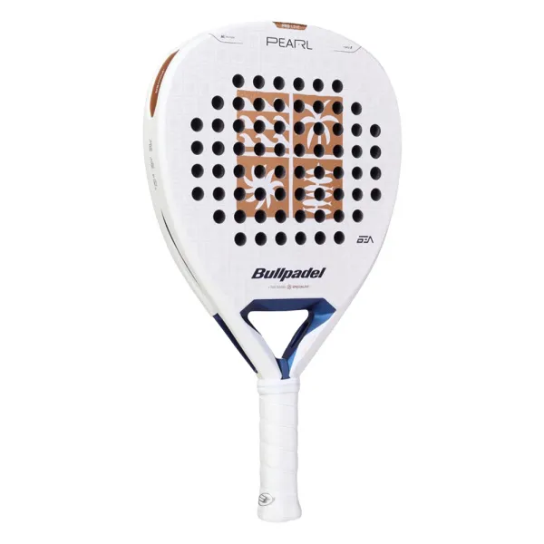 Ракетка для падела BULLPADEL Pearl 27, 497249, для проф-в, стекловолокно,карбон, бело-золотистый за 44&nbsp;319 ₽ в Иркутске