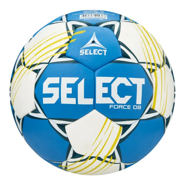 Мяч ганд. SELECT HB FORCE DB V25, 1622858205, Senior (р.3), EHF Appr,ПУ, гибр.сш., сине-белый за 8&nbsp;438.80 ₽ в Иркутске